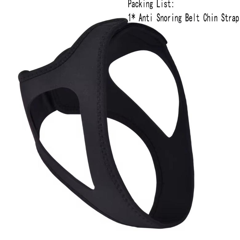 

Пояс против храпа Ремень для подбородка Неопреновый стопор Эргономичное решение для челюсти Анти-апноэ Поддержка сна Стабильное размещение Мужчины Женщины