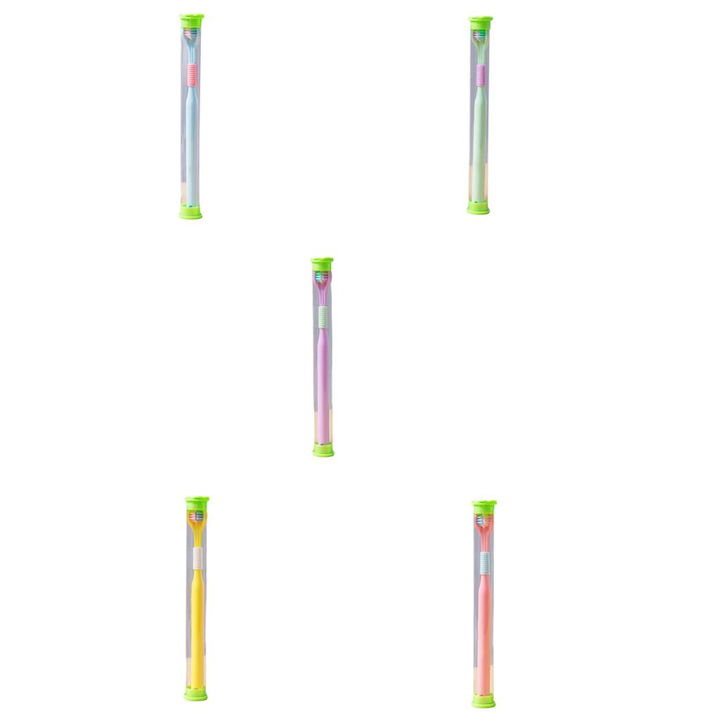 3 Sided Autism Toothbrush Adult Soft BristlesToothbrush Soft Gentle Cleans Each Tooth to Completely Cover The Toothbrush