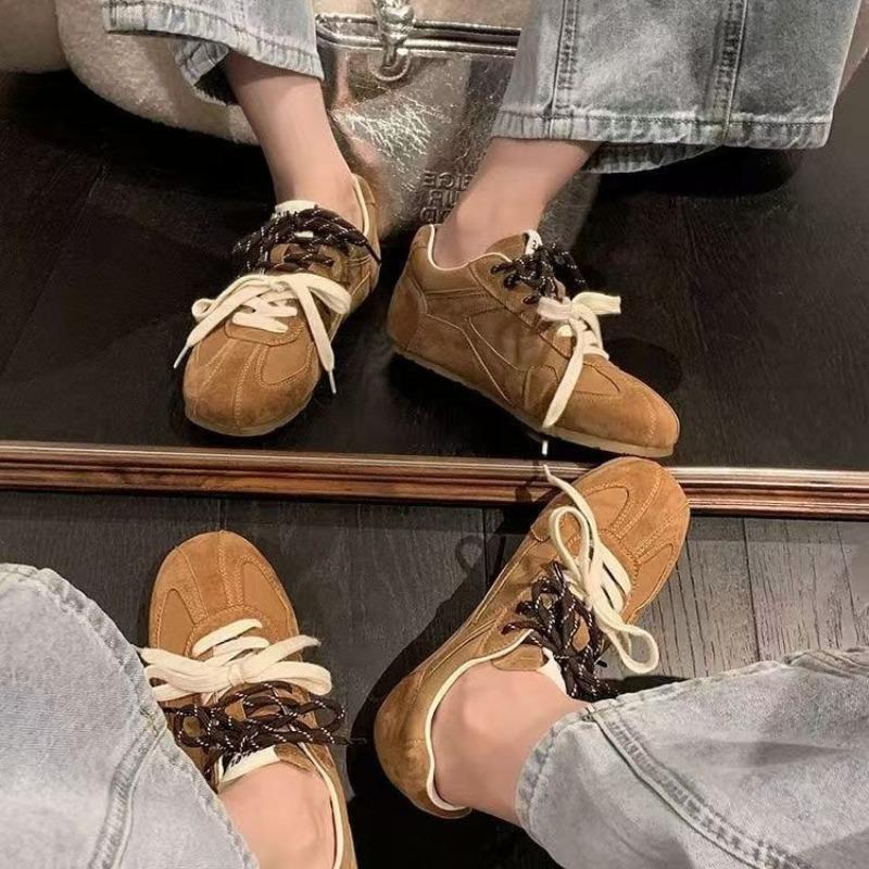 Women Sneakers New Genuine Leather Retro German Training Shoes Women Winter Velvet Fur Flat Casual Shoes Women