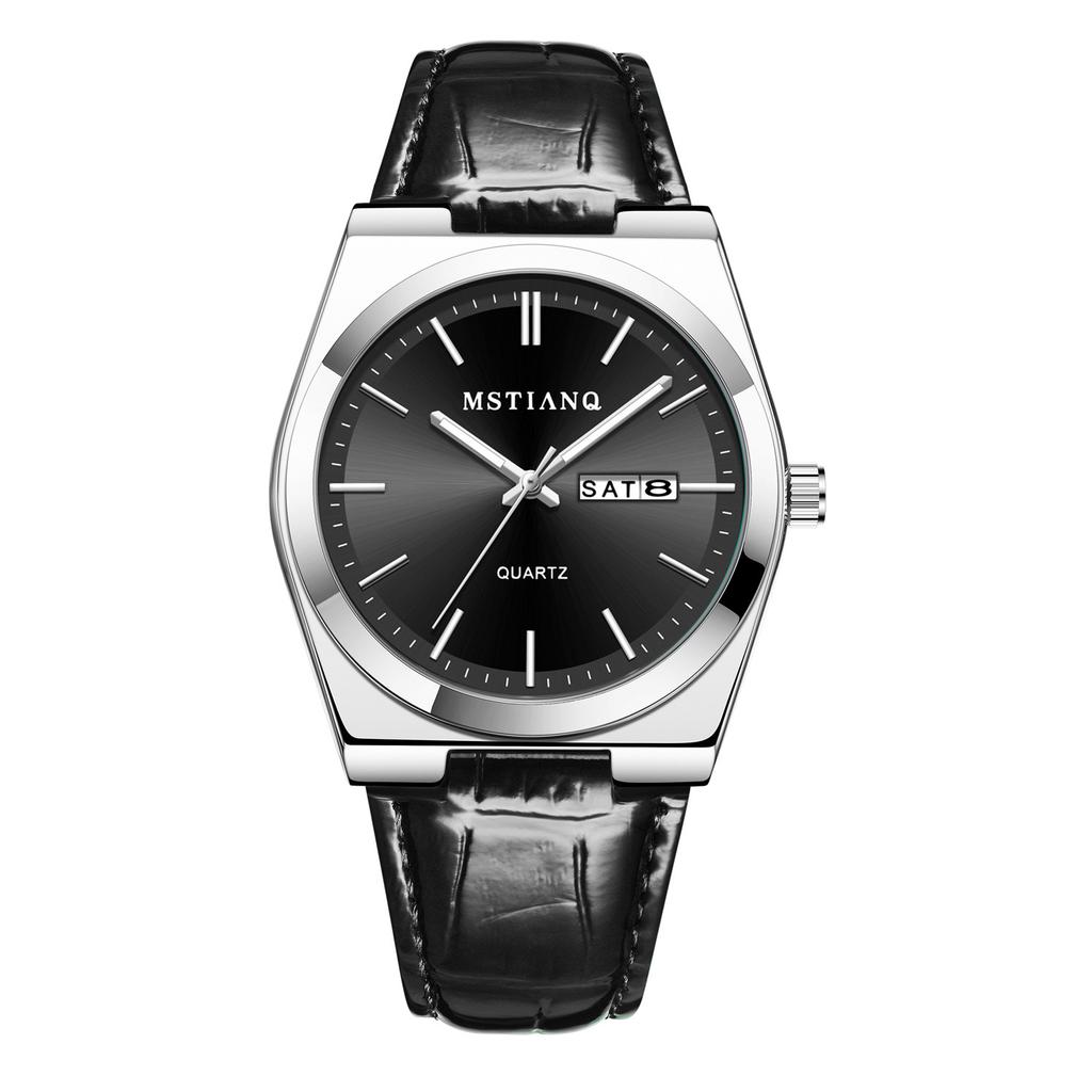 Business Trend Watch Men'S Belt Scale Simple Versatile Luminous High Value Fashion Casual Quartz Watch Men