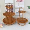 Handwoven Fruit Basket Imitation Rattan Weaving Storage Basket New Storage Rack  Living Room