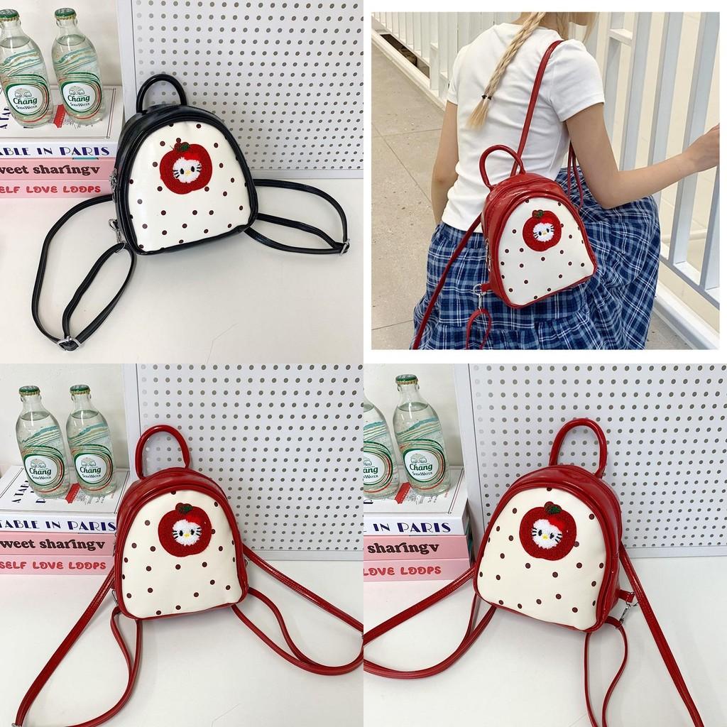 Hello Kitty School Bag With Zipper Closure And Inner Pockets For Teens