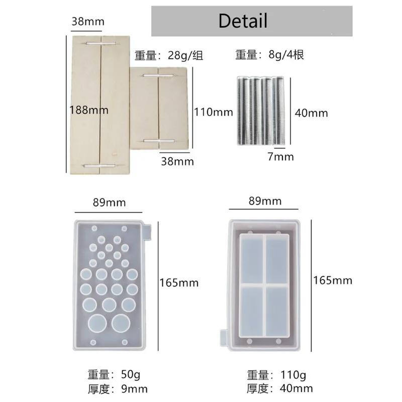 

Сделай сам эпоксидная смола ручной работы коробка для макияжа вставка для кистей для макияжа бесконтактная классификация кистей вставка силиконовая форма для зеркала 1set