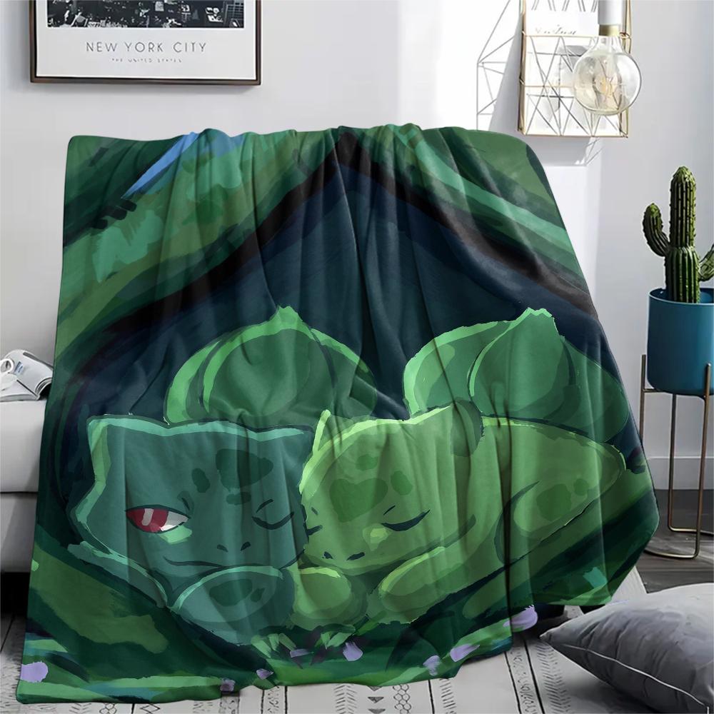 Bulbasaur Pokemon Blanket, Cozy Throw for Home Decor, Great Gift for Bulbasaur Collectors.chl