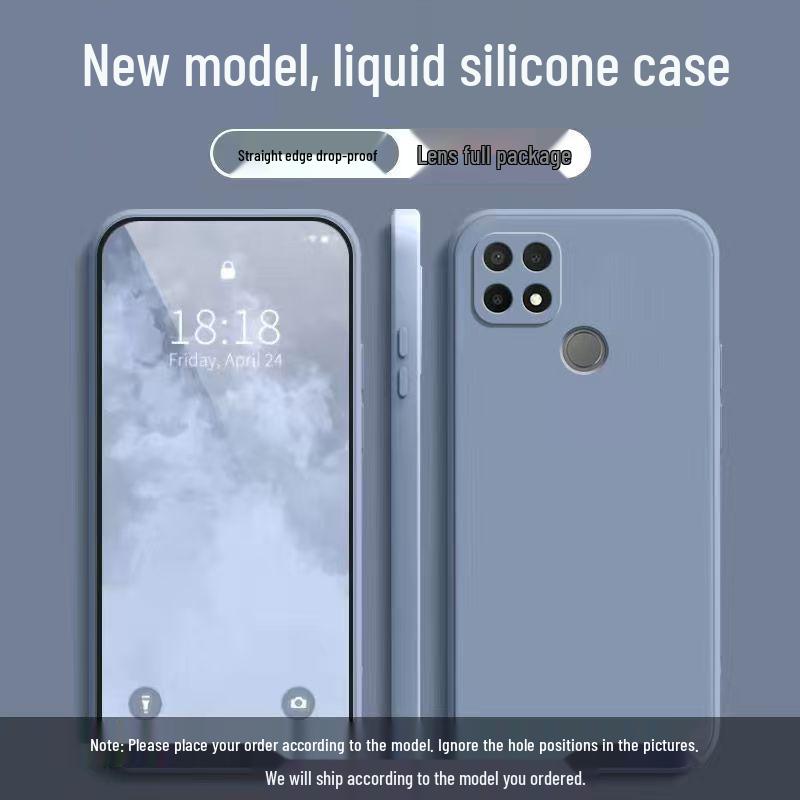 OPPO A35 Phone Case: Solid Color Liquid Full Coverage Anti-drop Soft Shell