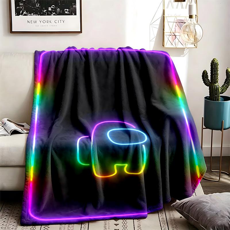Among Us Motivdecke Geeignet für das Sofa Camping und Reisen Hergestellt aus weichem Flanellmaterial Ein ideales Geschenk für Anlässe wie Geburtstag