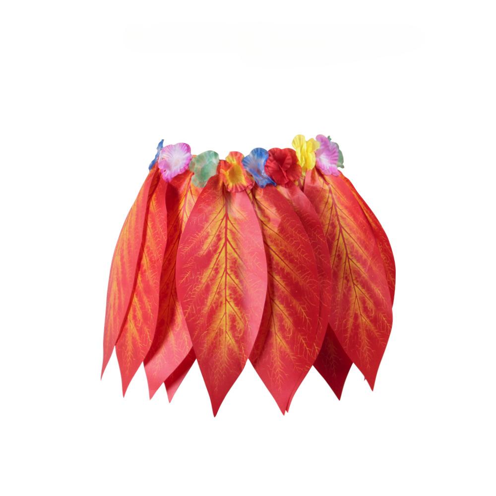 Simulated Leaf Skirt Beach Performance Accessories Festival Party Decoration Skirt Hawaii Children Adult Simulated Grass Skirt