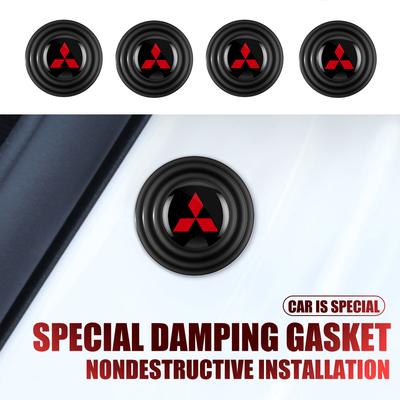 Car Door Silicone Anti Shock Pad Cushion Sticker For Ralliart Asx Lancer 10 Outlander L200 Xpander Pajero Montero V73