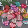 Love Heart Shape Earrings Combination Earring Mold Epoxy Resin Jewelry Mold Resin Casting Pendant Mold Suitable for Diy