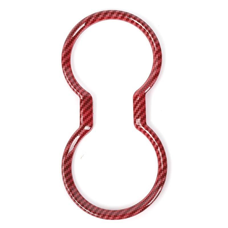 

Fit For Ford Mustang 2024 Up ABS Front Cup Holder Trim Ring Decoration Cover Protective Sticker Car Interior Accessories красный черный