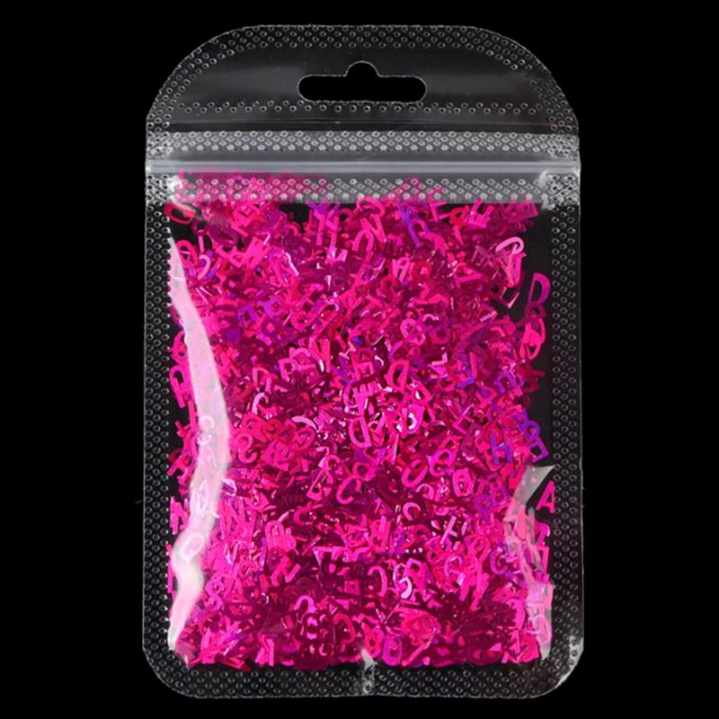 Fashionable Letter Shaped Sequins Craft Filling Materials Elegant Color Soft and Sturdy for Craft Supplies Projects