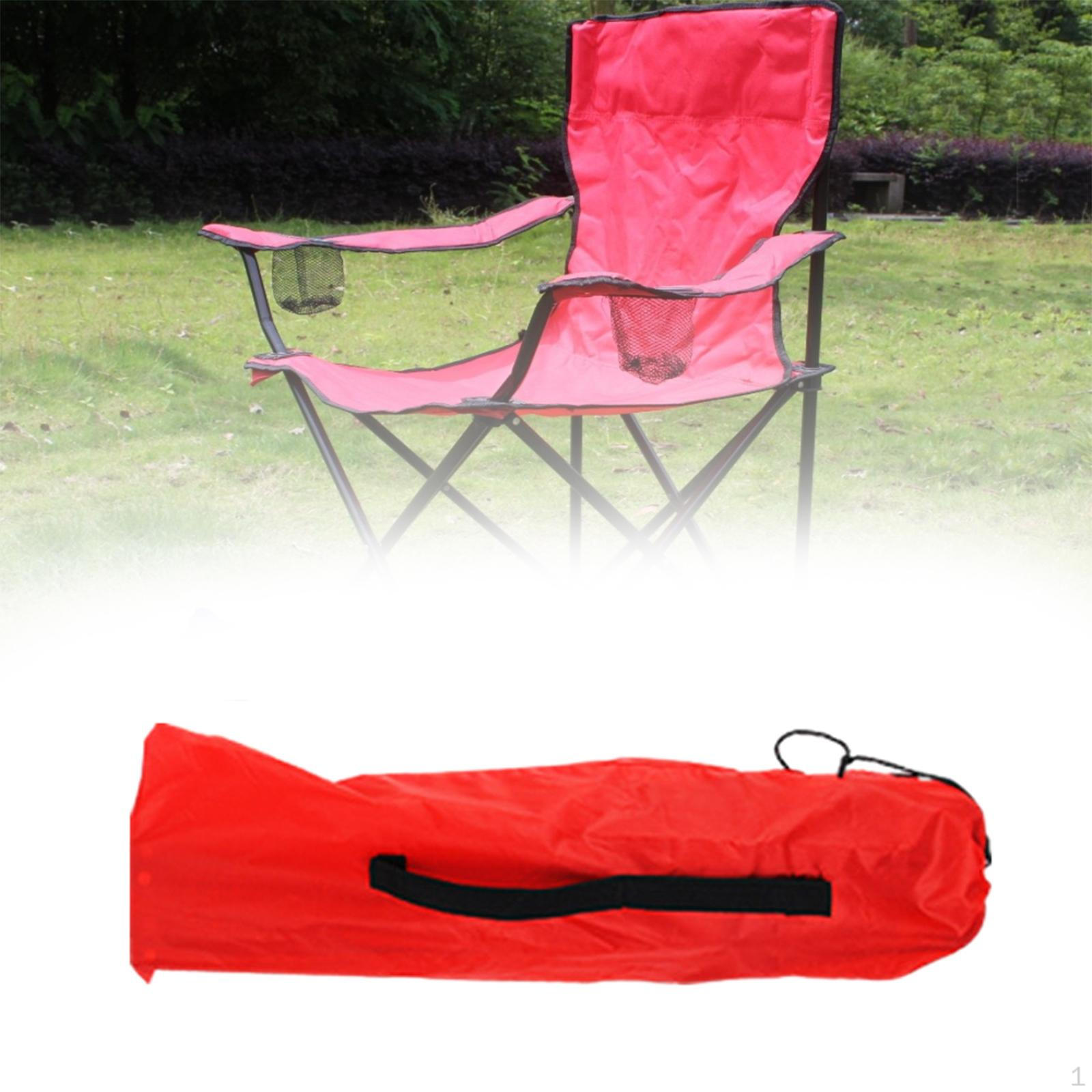 

Folding Chair Carry Bag Camping Replacement with Handle Multipurpose Portable Storage червоний