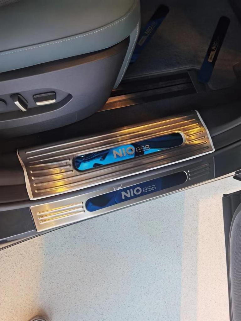 23 Nio ES8 Door Sill Scuff Plates & Rear Bumper Protector - Anti-Scratch Stainless Steel Welcome Pedals