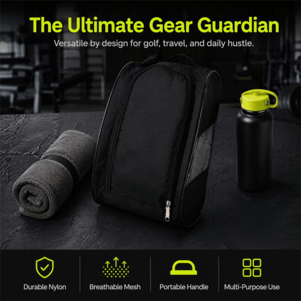 Easy To Clean Golf Shoe Storage Bag Ample Space Portable Shoe Bag Shoe Carry Bag For Sports