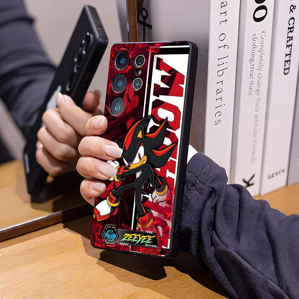 

Cartoon Cute Game S-S-Sonics Phone Case For Samsung S26 Ultra S25 Edge Ultra S23 S22 S21 S20 Ultra Plus S24 Fe Glass Cover Samsung S21 Ultra