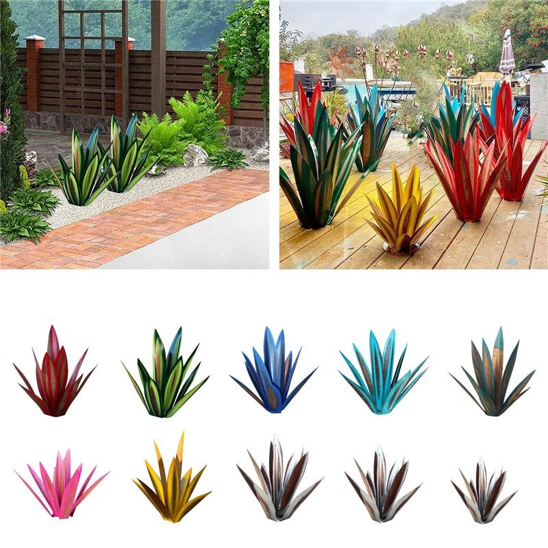 Unique Metal Tequila Rustic Agave Plant Sculpture For Garden And Home Enhancements