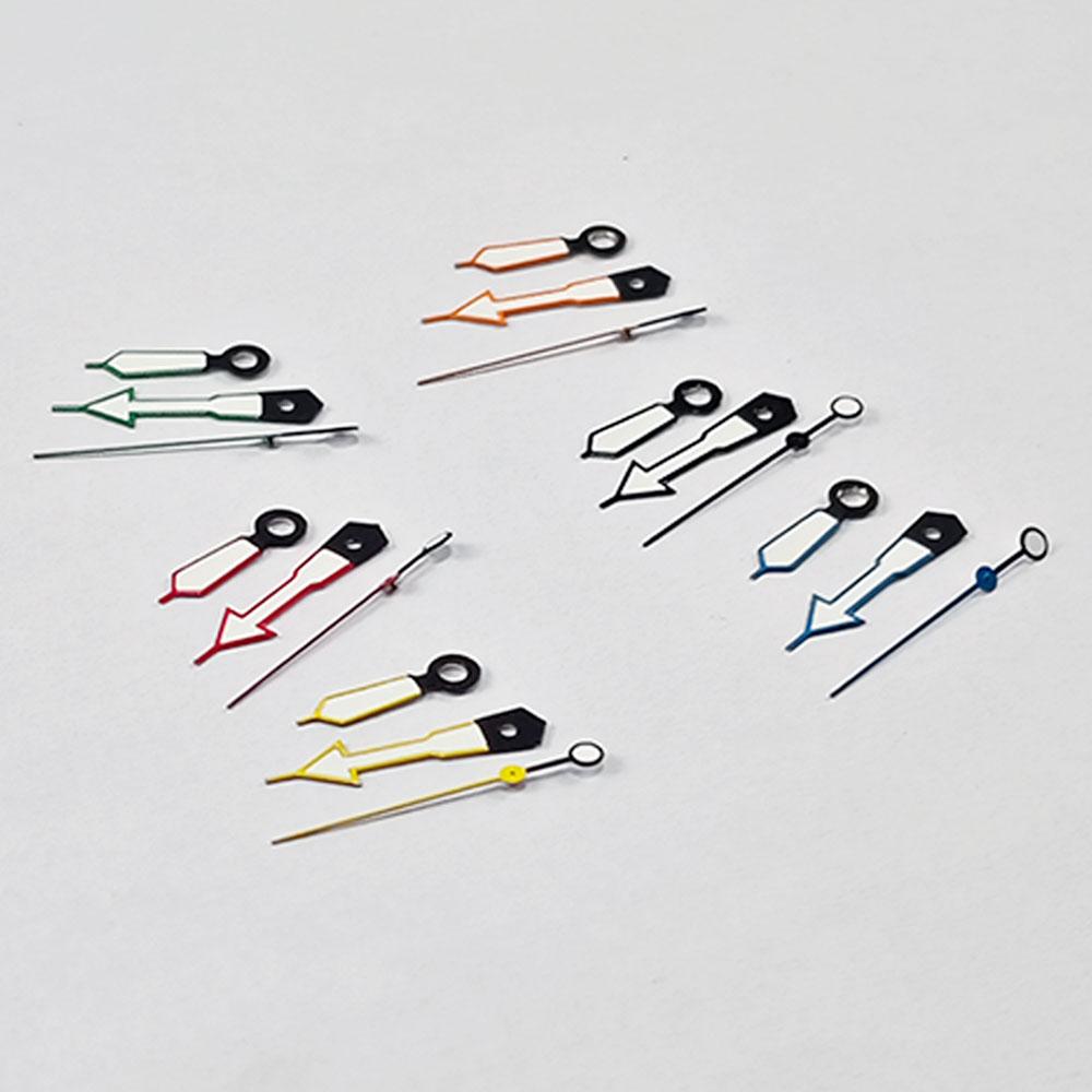 NH35 Watch Hands 8.5*12*12.5mm NH34 NH35A NH36 7S36 4R36 Pointers Green Luminou Orange Red Blue Green Black for Seiko Part