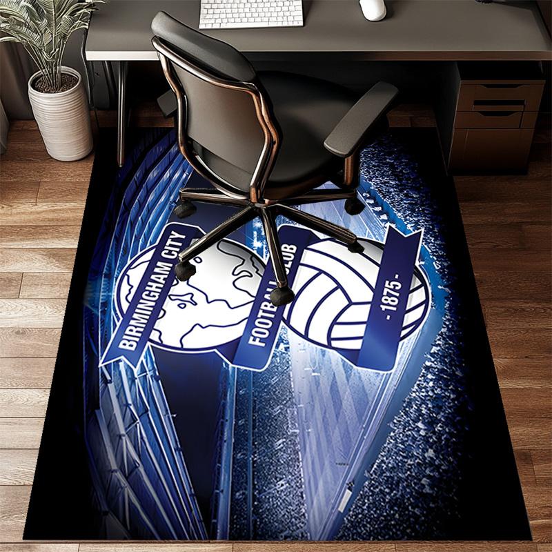 Birming-ham Football Club Printed Office Carpet Chair Cushion Entryway Rug, Rugs for Living Room, Bedroom Christmas gifts