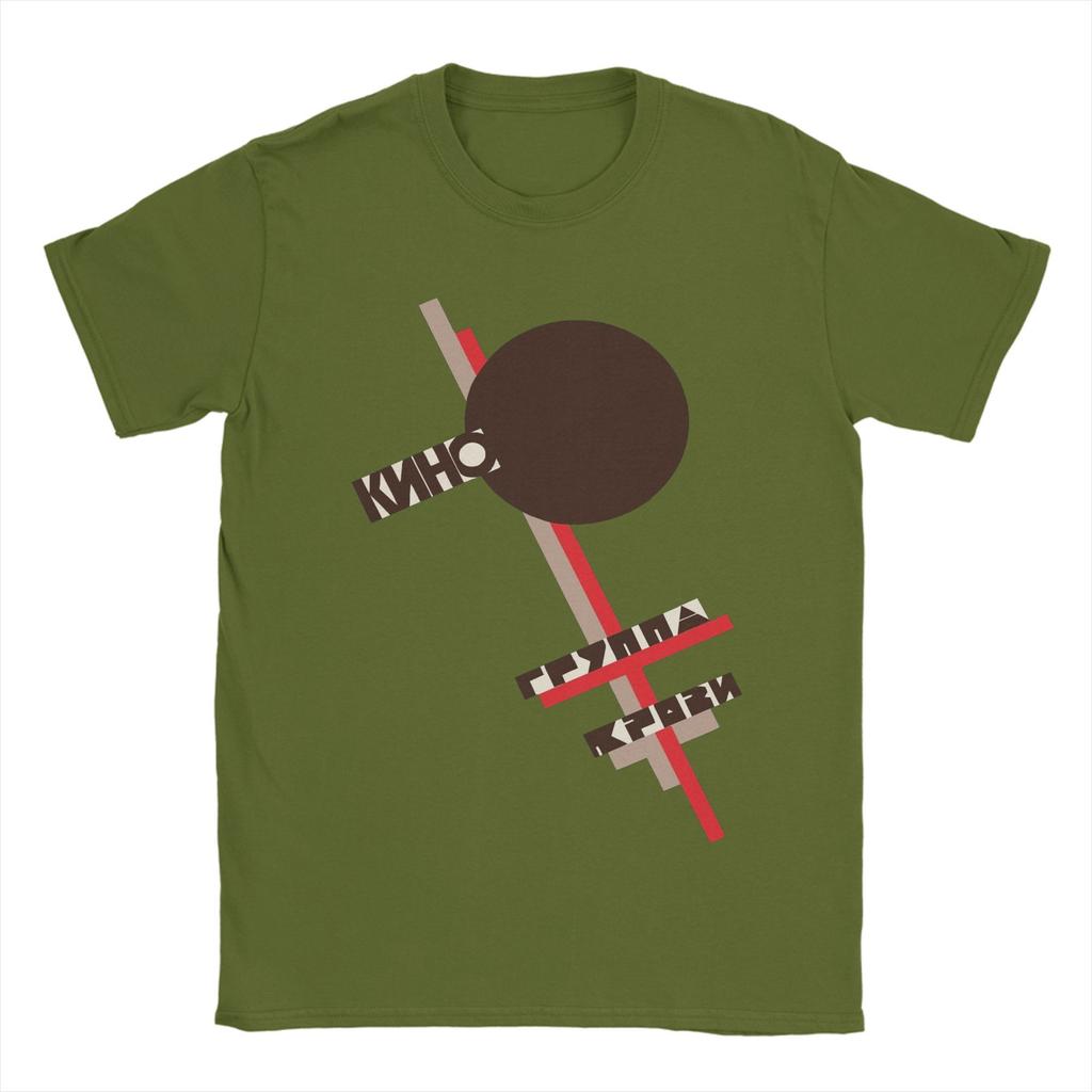 Kino Gruppa Krovi Blood Type T-Shirt for Men Band Novelty Cotton Tees Crew Neck Short Sleeve T Shirts Unique Clothes