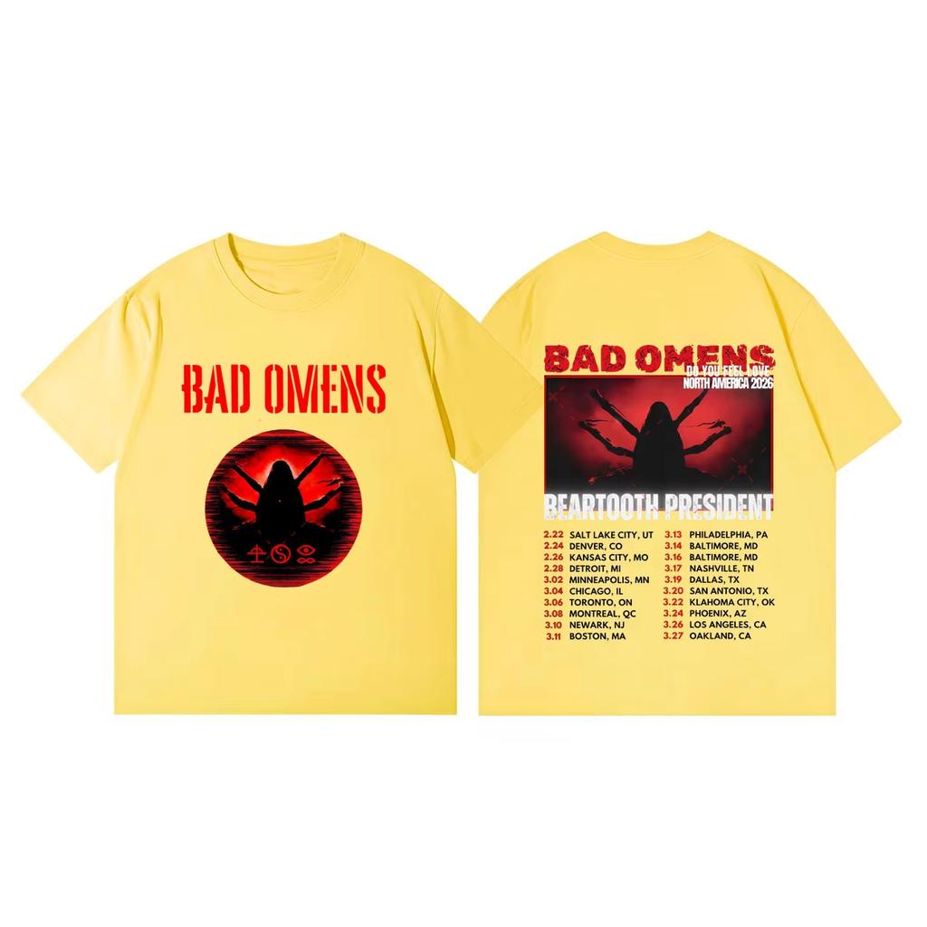 Bad OUnisexs Do You Feel Love Tour 2026 Tshirt Unisex and Women Summer Gothic Clothing Fashion Hiphop Round Neck Short Sleeved Top