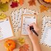 30 Players Thanksgiving Games for Family Party Adults Office Large Groups Word Search Scramble Pictionary Game Cards Set for Holiday Party Favors