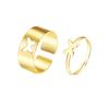 Versatile Women's Fashion Couple Rings: Light Luxury, Colorfast, Unisex Knuckle & Plain Finger Rings