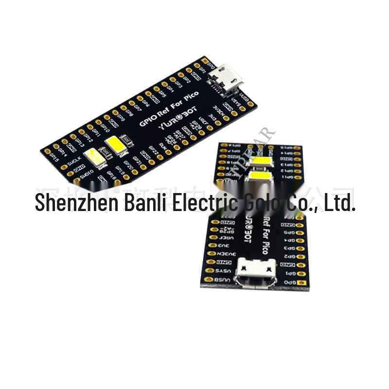 Raspberry Pi Pico GPIO Pin Referenzboard mit LED-Anzeige.