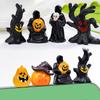 10 pcs Mini Ghost Spooky Holiday Figures Resin Miniature Animals Garden Decoration.Dollhouse Micro Landscape Accessories