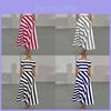 Casual Striped Long Dress With Elastic Polyester Fabric For Spring Daily Wear