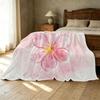 Thick & Warm Flannel Blanket Soft Skin-friendly Floral Design, All Seasons Use, Ideal for Home, Guest Room Single Backup, Christmas & Halloween