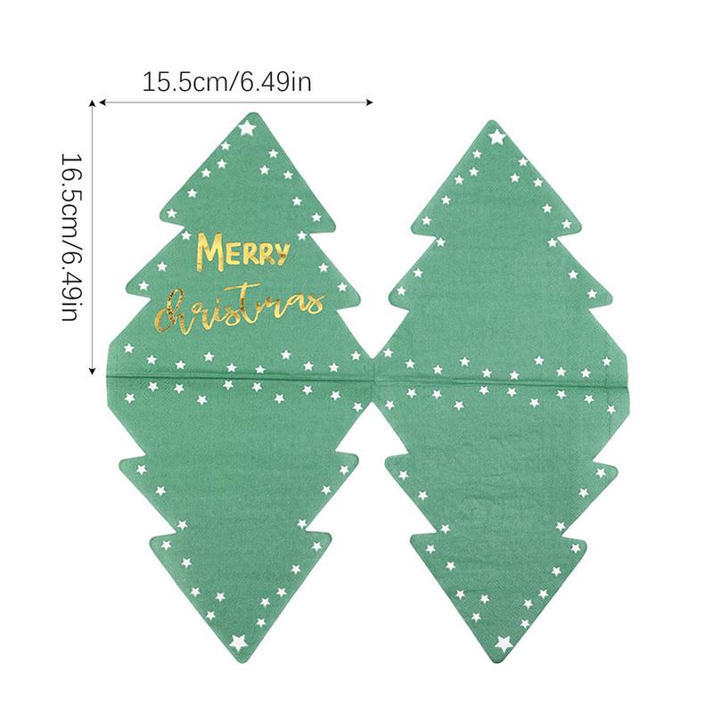 Christmas Paper Napkins For Guests Christmas Tree Decorative Napkin Christmas Tree Decorative Dinner Napkins For Home Cafe