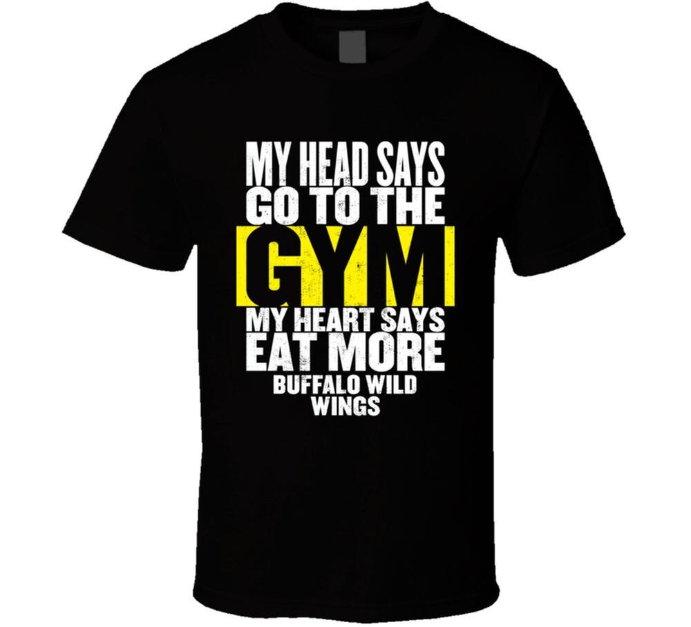 My Heart Says Eat More Buffalo Wild Wings Funny Food Gym T Shirt