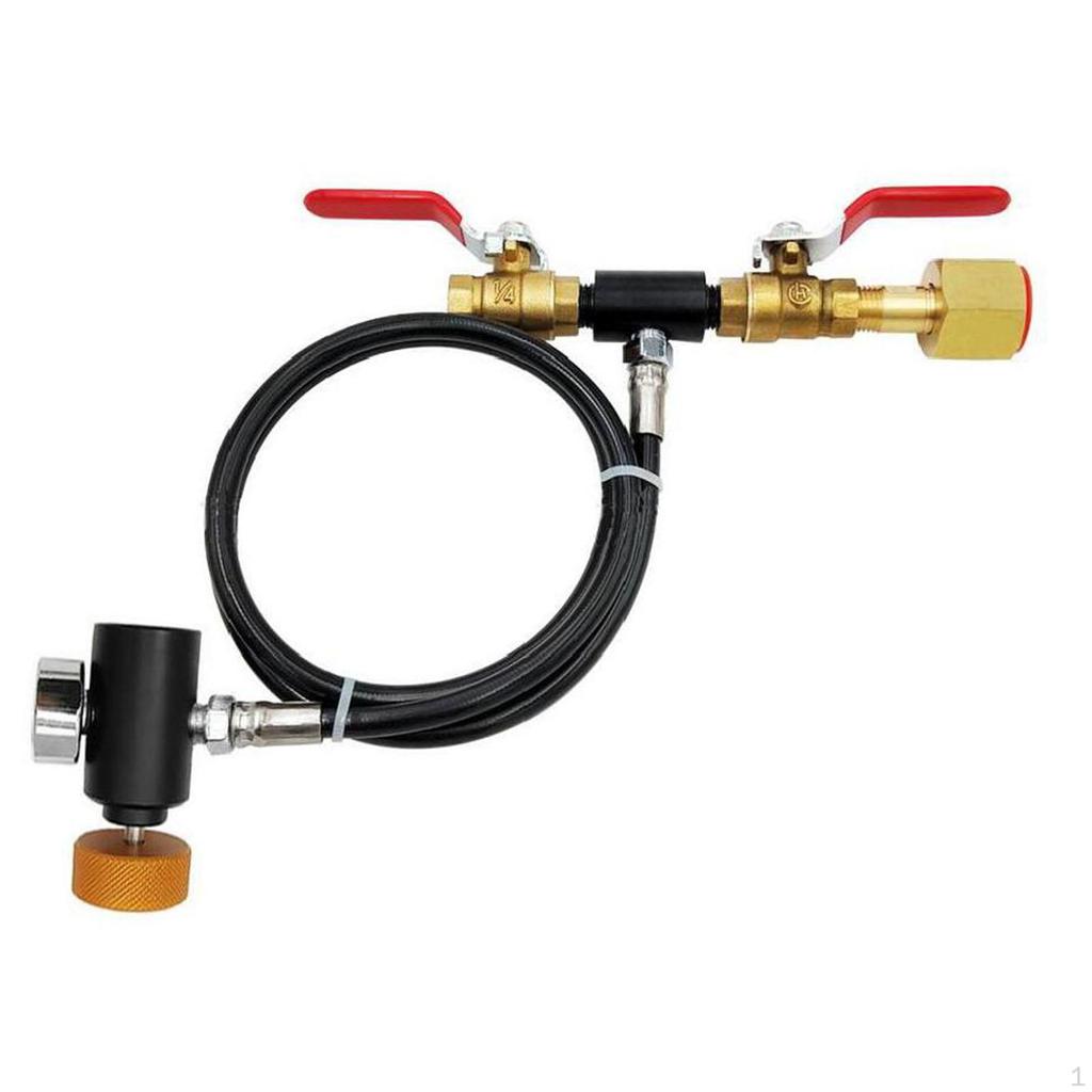 Cga320 Accesorii adaptor pentru reumplere cilindru CO2 Kit de conectori pentru stația de umplere cu supapă dublă