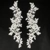 White Black Red Flower Wedding Dress Embroidery Applique Patch Clothing Accessories Handmade Diy Bridal Headgear Material