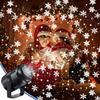 2025 LED USB Snowflake Projector Holiday Lights Christmas Projection Outdoor Lamp Snow Spotlight for New Year Party
