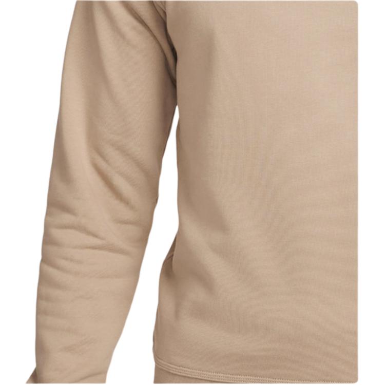 Nike Logo Print Crew Neck Long Sleeve T-Shirt Men Tops Beige 637903-247