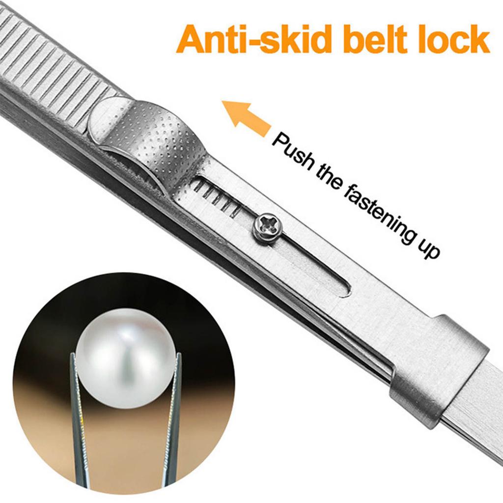 Professional Jewelers Tweezers Straight Bending Tip Stainless Steel Tweezers Precisions Curved Bent Straight Tweezers