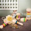 Good- Colorful Wooden Chew 6X Cute Pet Playing Teeth Grinding Hamster Teether Bite-Resistant Treats