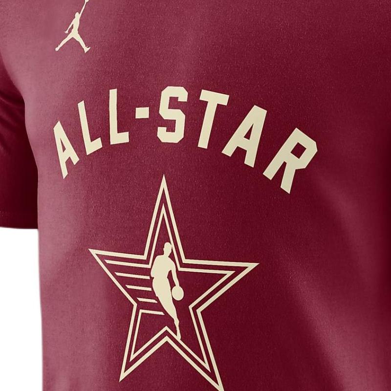 Jordan Letter Print Crew Neck Pullover Comfortable Casual Sports Short Sleeve T-Shirt Unisex T-Shirt Deep-Team-Red FQ6450-617