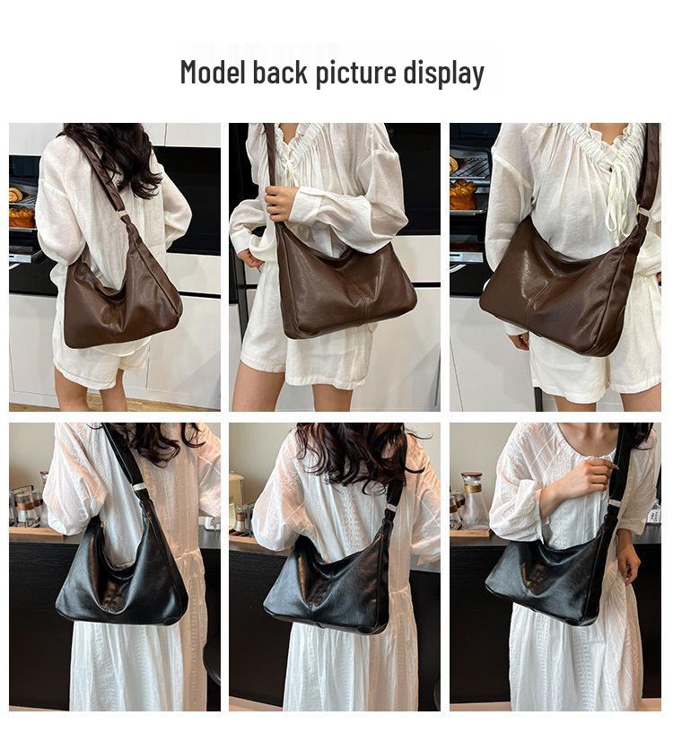 Women's Large Solid Color Tote 2025: Stylish, Versatile Crossbody Bag for Casual or Commuting