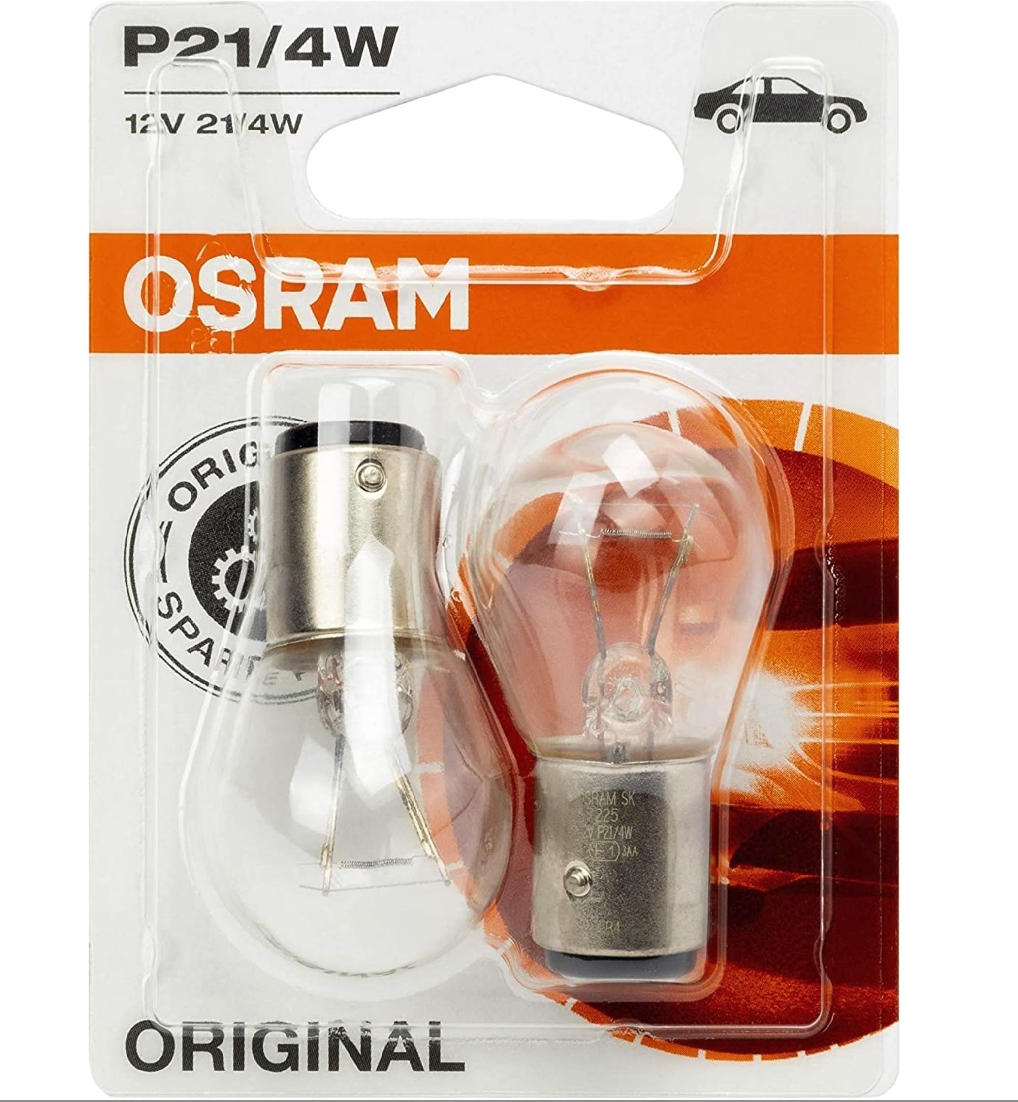 

OSRAM Original P21/4W halogen auxiliary lights 7225-02B in double blister