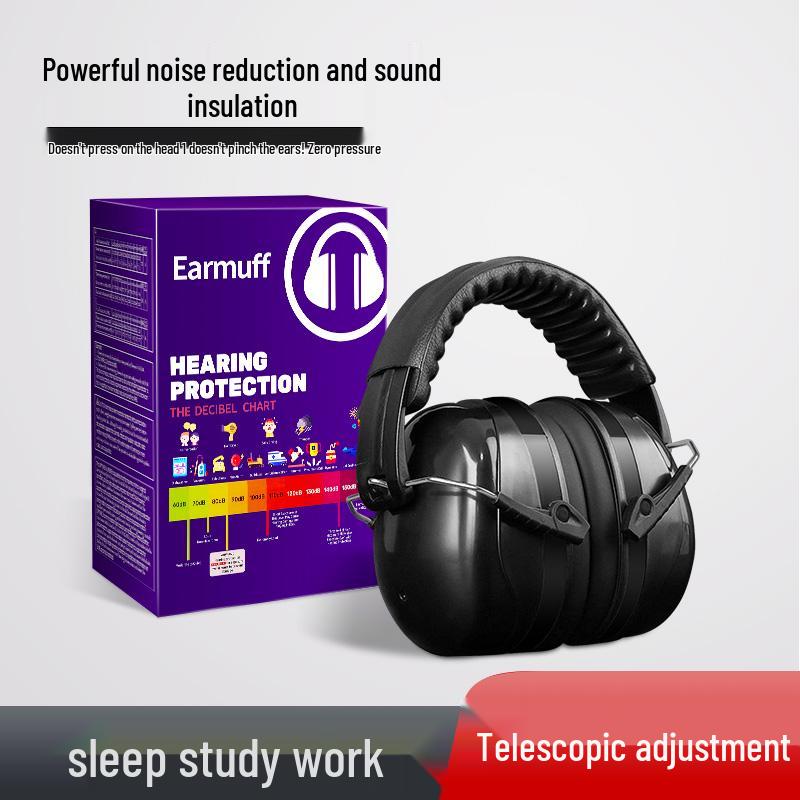 Industrial Soundproof Earmuffs & Sleeping Earplugs for Noise Reduction