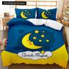 Moon Duvet Cover Cartoon Moon Stars for Toddler Boys Girls Bedding Set Bedclothes Double Queen King Size Polyester Qulit Cover