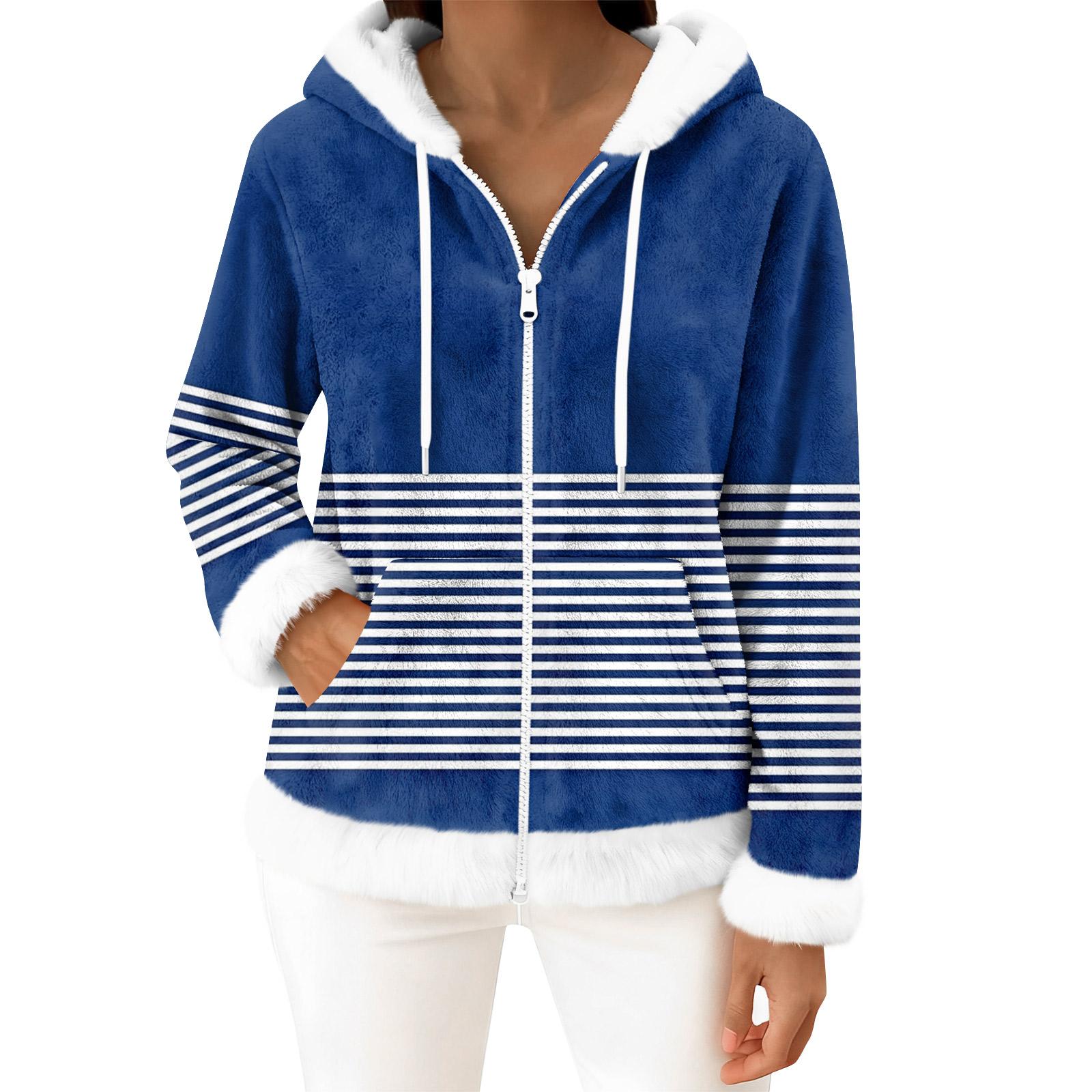 

Женский повседневный модный кардиган с капюшоном на молнии из флиса с длинными рукавами XL