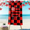 Asciugamano da Spiaggia con Stampa Clube de Regatas do Flamengo, Asciugamano Grande Morbido ad Asciugatura Rapida per Spiaggia Campeggio Nuoto