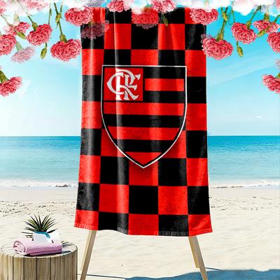 Clube De Regatas Do Flamengo Print Beach Towel, Large Soft Quick Dry Towel for Beach Camping Swimming