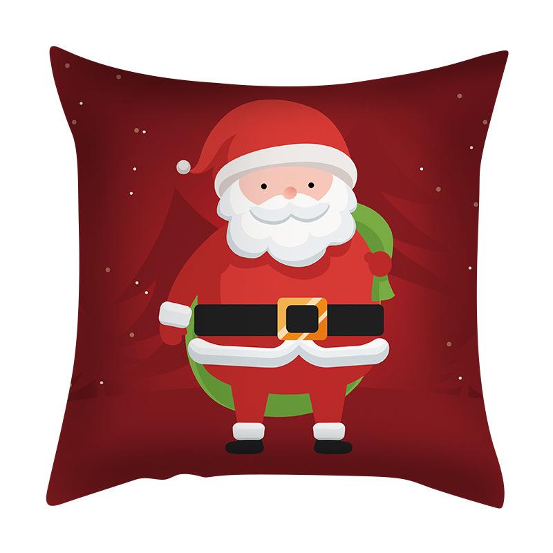 Cartoon Santa Claus Pillow Case Nordic Cross-border Special for Living Room Bedroom Cushion Pillow