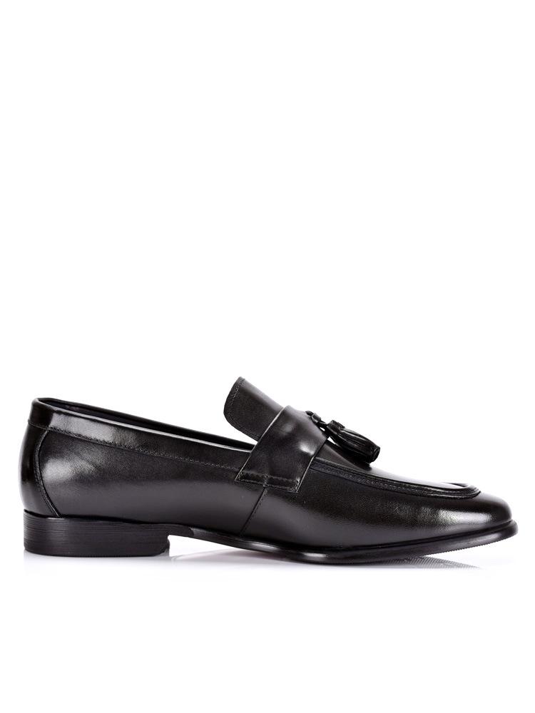 Men's Genuine Leather Tassel Loafers: Business Casual & Wedding Slip-on Shoes