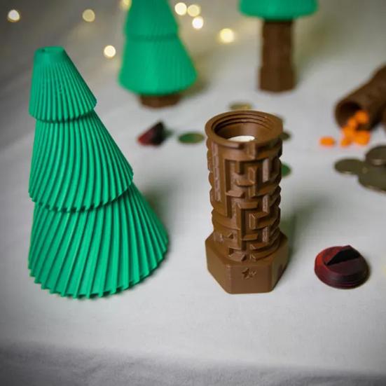 Christmas Tree Maze Gift Box 3D Printed Maze Puzzle Money Box with Hidden Compartment for Adults Kids Birthday Christmas Halloween Easter