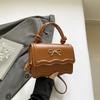 Vintage Sweet Metal Bowknot Women's Bag 2026 Summer New Bag Solid Color Simple Fashion Casual Small Bag Single Shoulder Bags